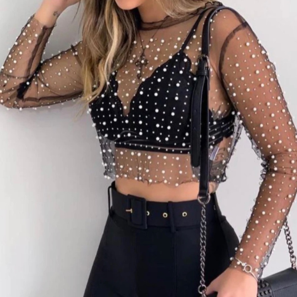 Sheer Pearl Top